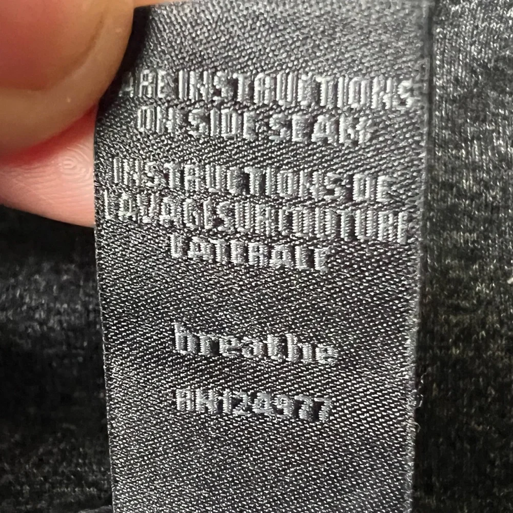 Prana Leggings Cropped Gray Crisscross Seams Size Medium - Picture 7 of 12